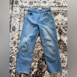 Abercrombie & Fitch ankle straight ultra high rise jeans.